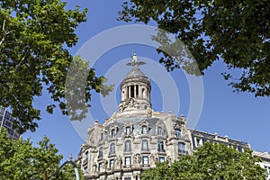 Passeig de GrÃÂ cia avenue in Barcelona